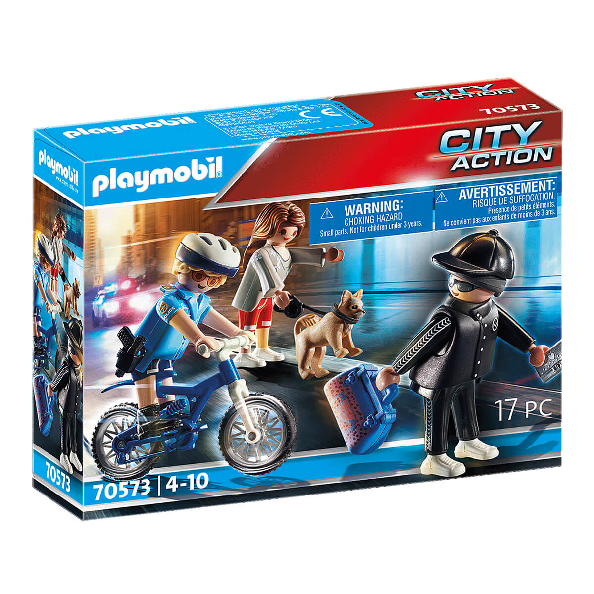 PLAYMOBIL Police Bicycle with Thief (70573)