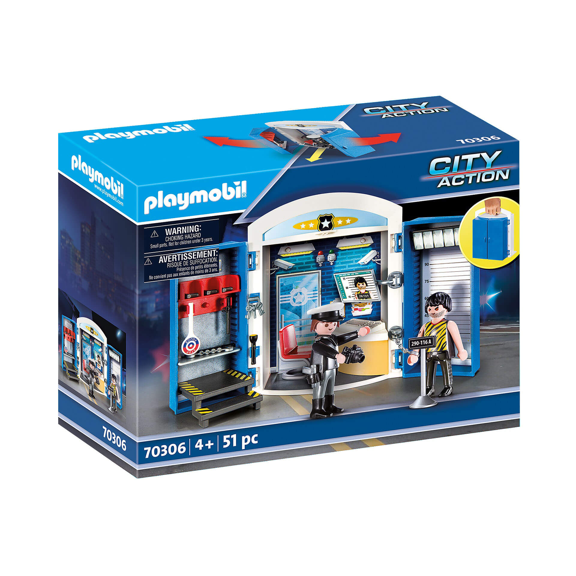 PLAYMOBIL Police Station Play Box (70306)