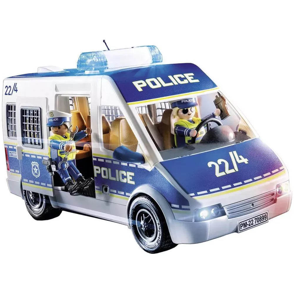 Playmobil Promo Pack Police Van with Lights and Sound Playset (70899)