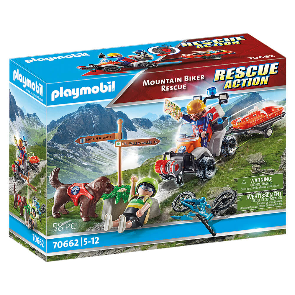 PLAYMOBIL Rescue Action Mountain Biker Rescue (70662)