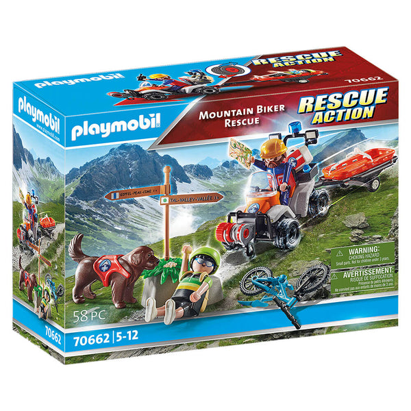 PLAYMOBIL Rescue Action Mountain Biker Rescue – Maziply Toys
