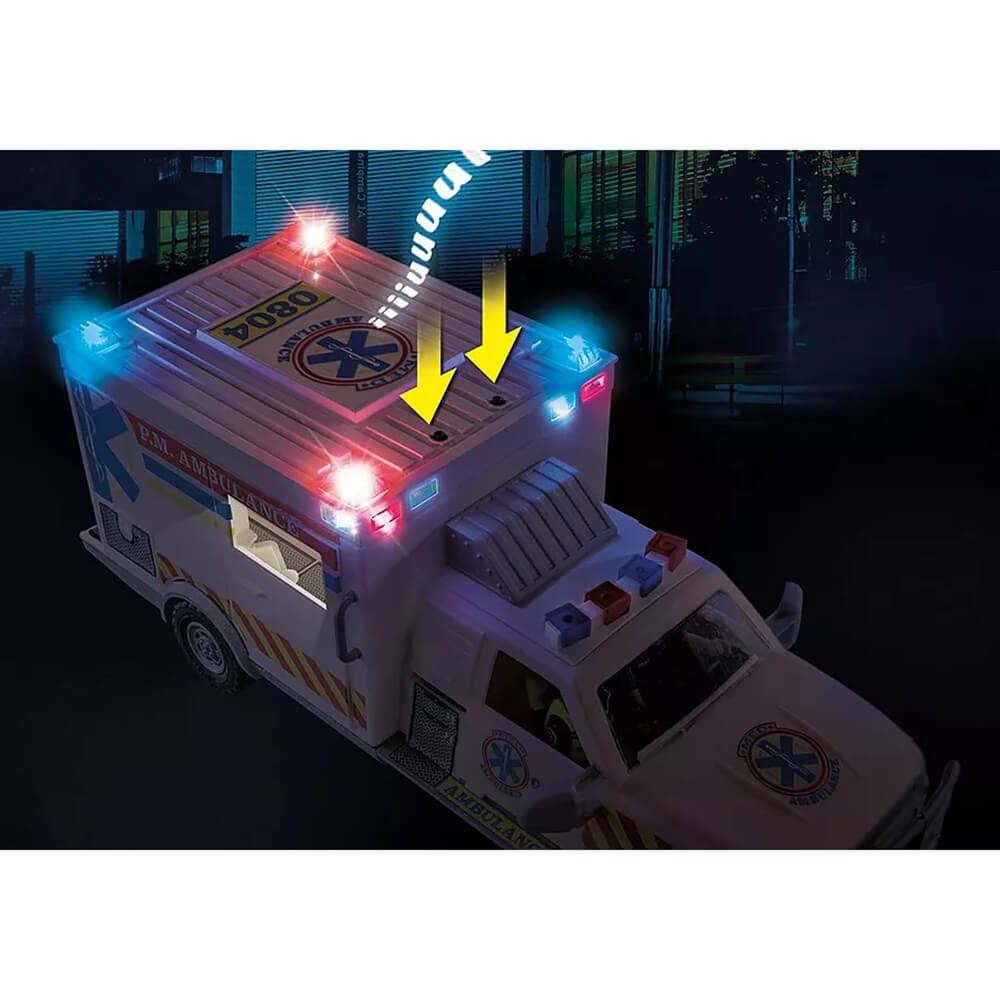 Playmobil Rescue Vehicles Ambulance with Lights and Sound (70936)