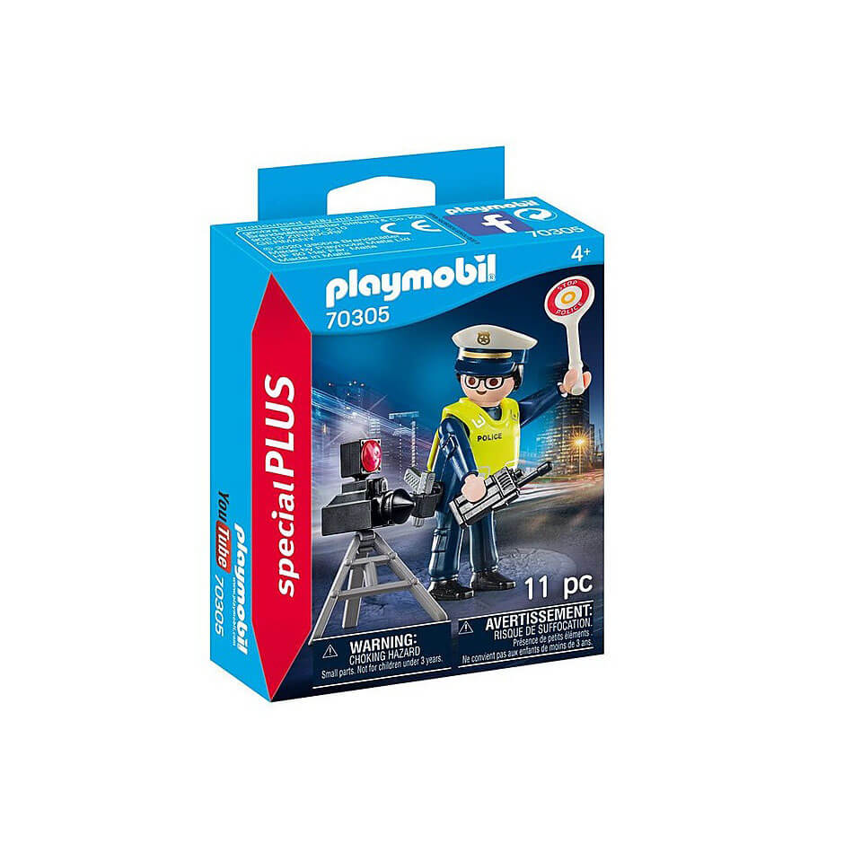 PLAYMOBIL Special Plus Police Officer with Speed Trap (70305)