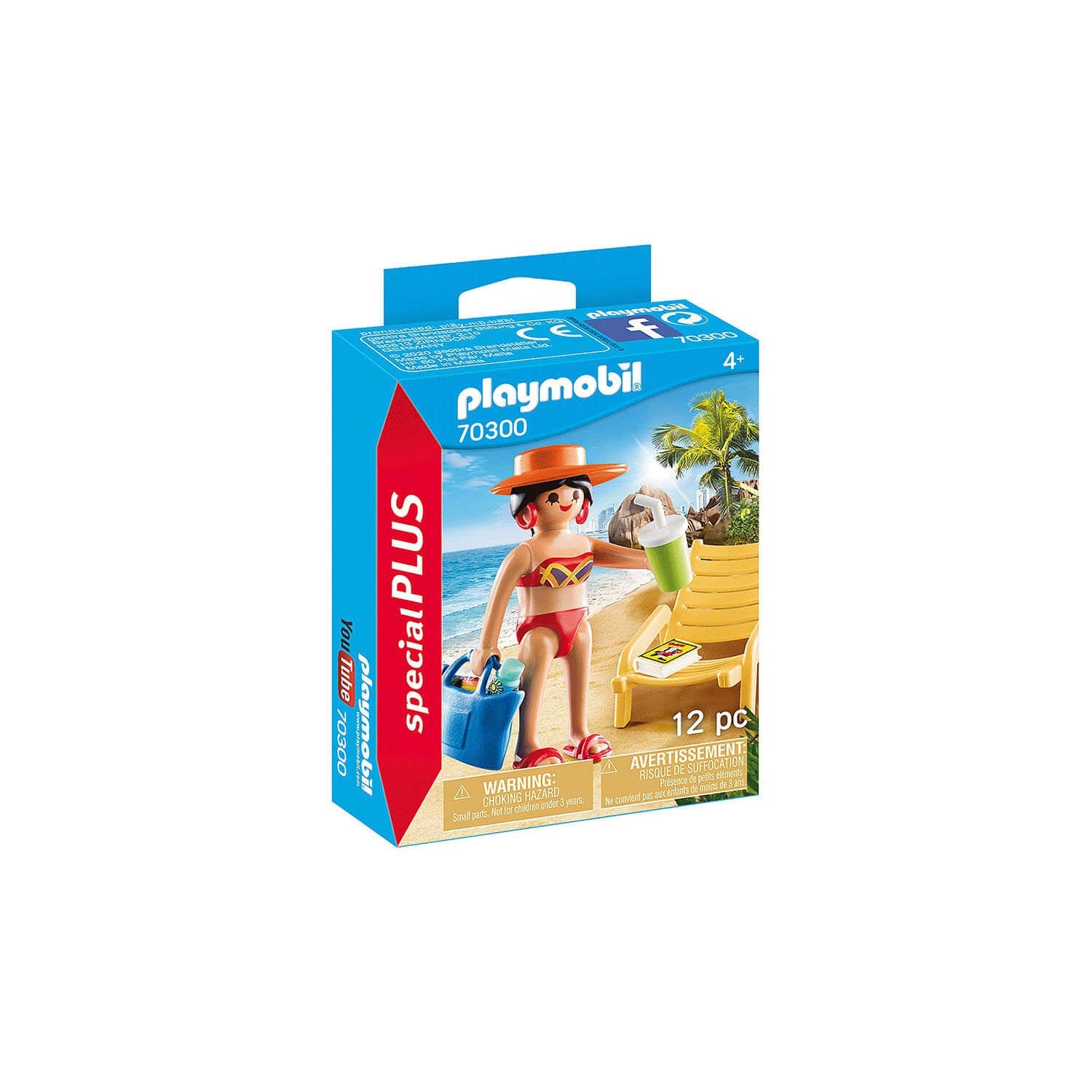 PLAYMOBIL Special Plus Sunbather with Lounge Chair (70300)