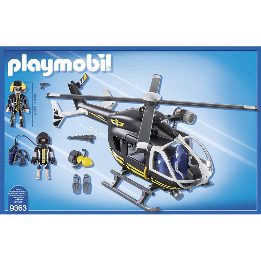 PLAYMOBIL Tactical Unit Police Tactical Unit Helicopter (9363)
