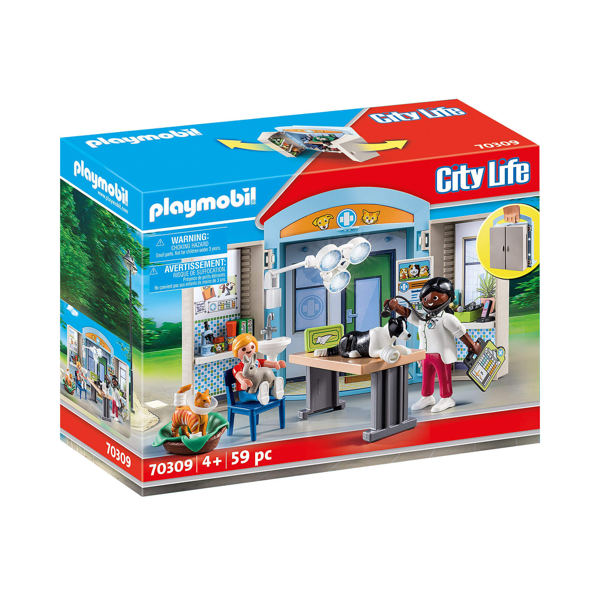 PLAYMOBIL Vet Clinic Play Box (70309)