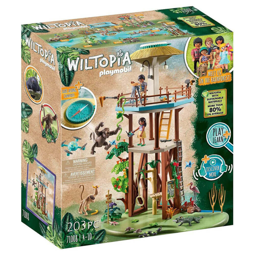 Playmobil Wiltopia Research Tower with Compass Playset (71008)