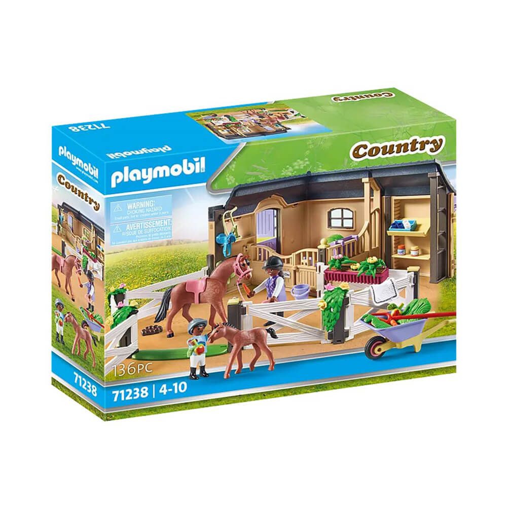 PLAYMOBIL World of Horses Riding Stable Playset (71238)