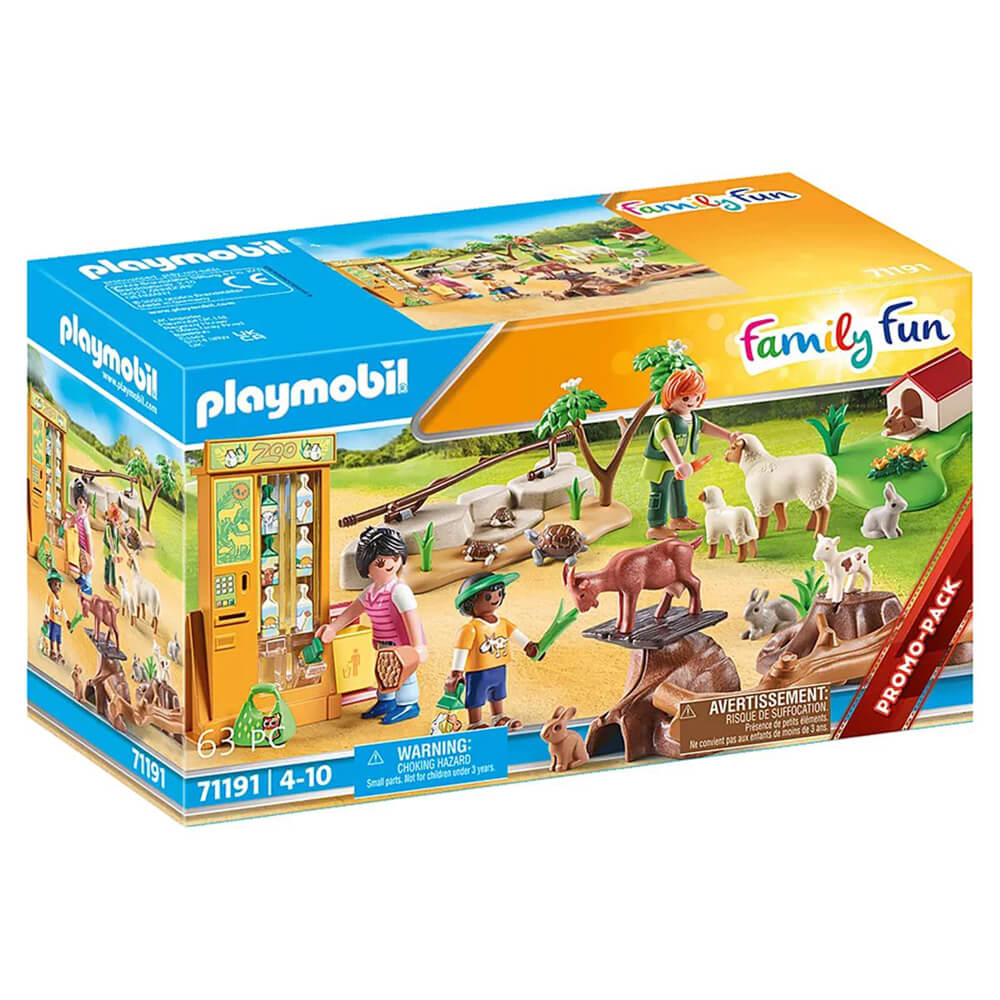 PLAYMOBIL Zoo Promo Packs Petting Zoo Playset (71191)