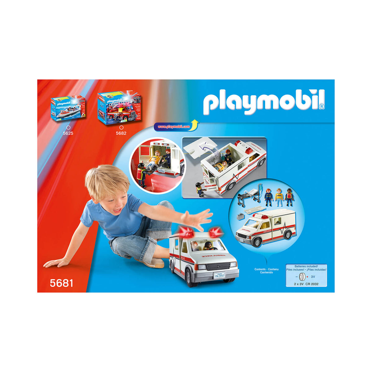 PLAYMOBIL Vehicle Rescue Ambulance (5681) Maziply Toys