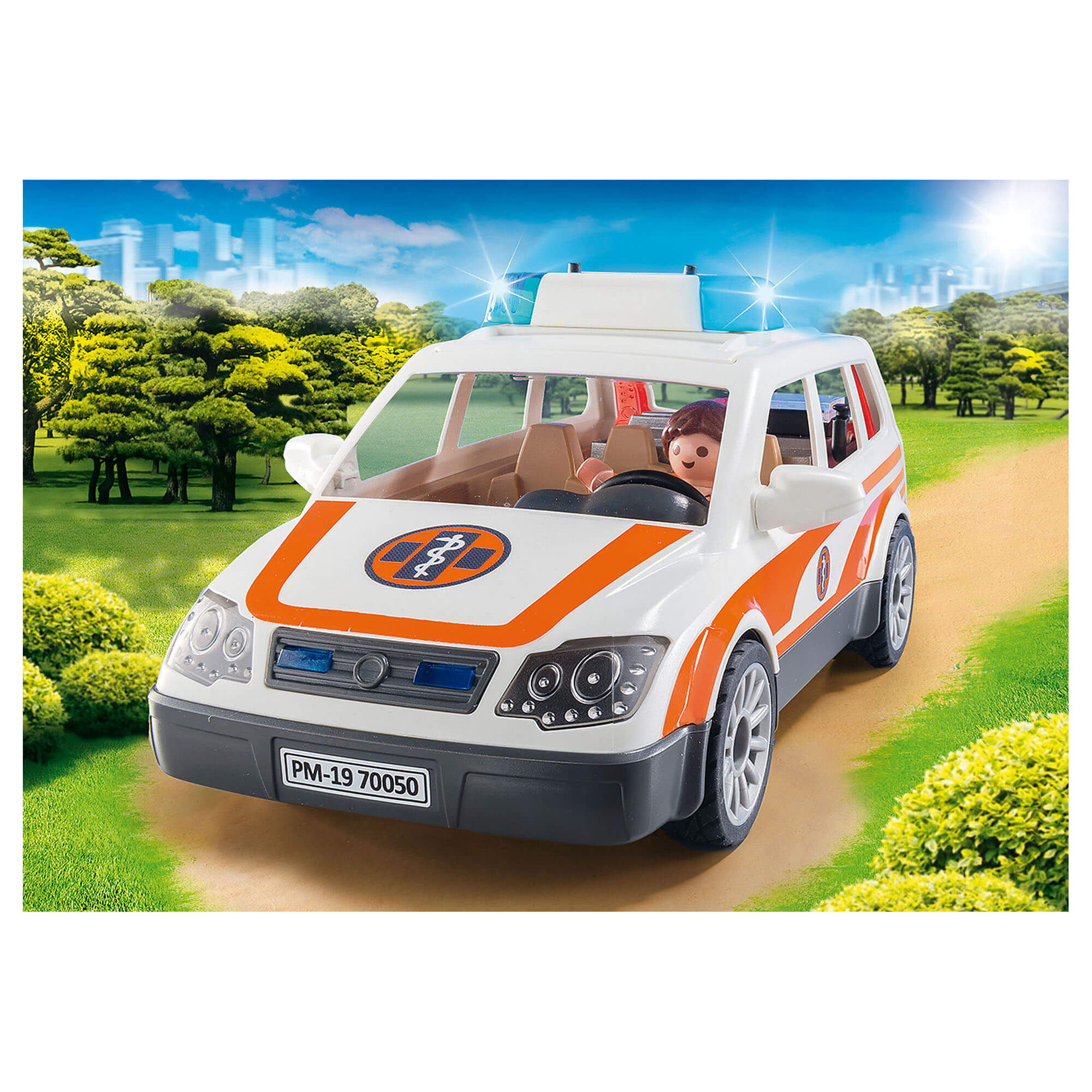 PLAYMOBIL Rescue 911 Emergency Car with Siren (70050)