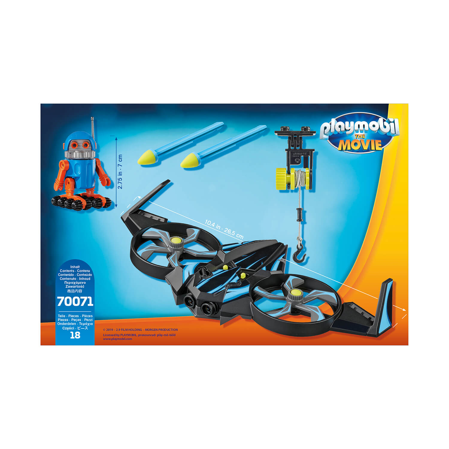 PLAYMOBIL: THE MOVIE Robotitron with Drone (70071)