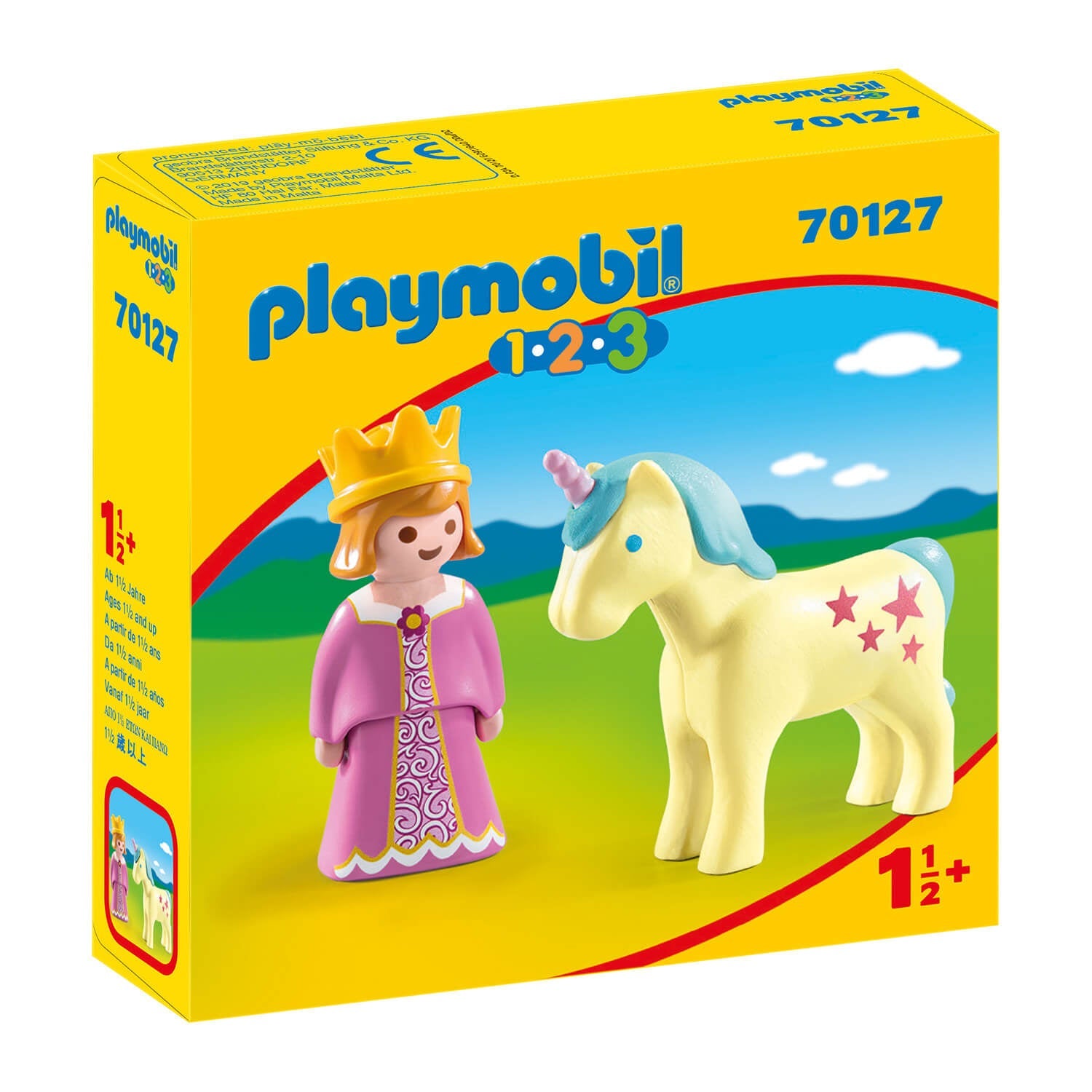 PLAYMOBIL 1.2.3 Princess with Unicorn (70127)