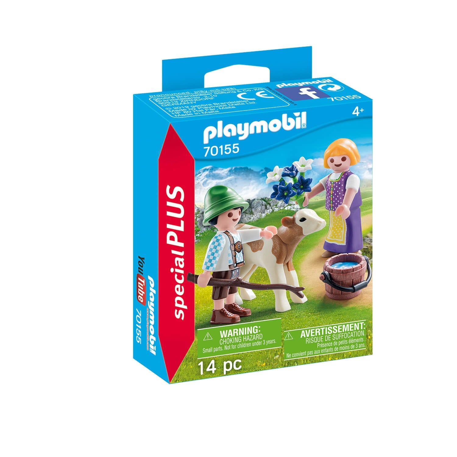 PLAYMOBIL Special Plus Children with Calf (70155)