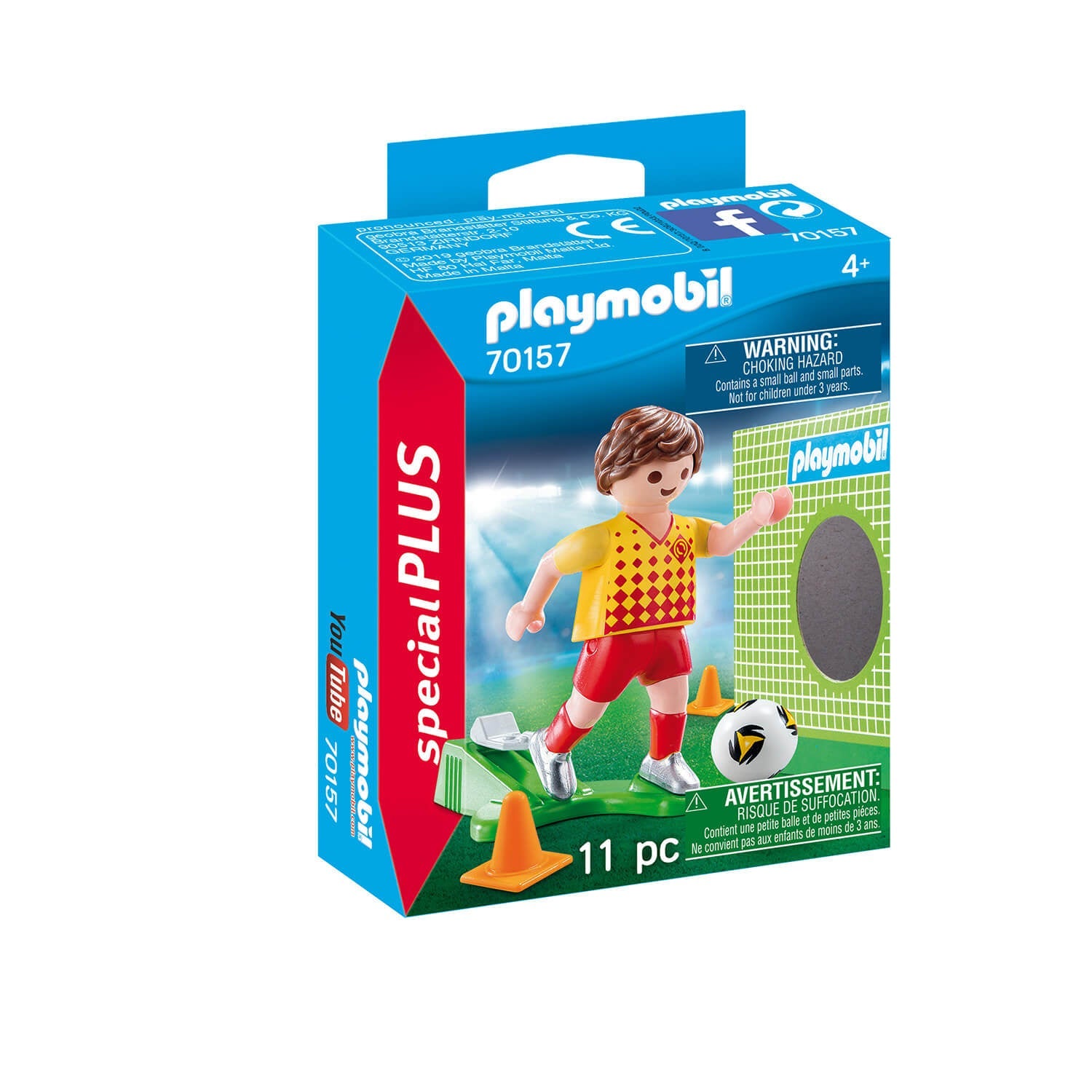 PLAYMOBIL Special Plus Soccer Player with Goal (70157)