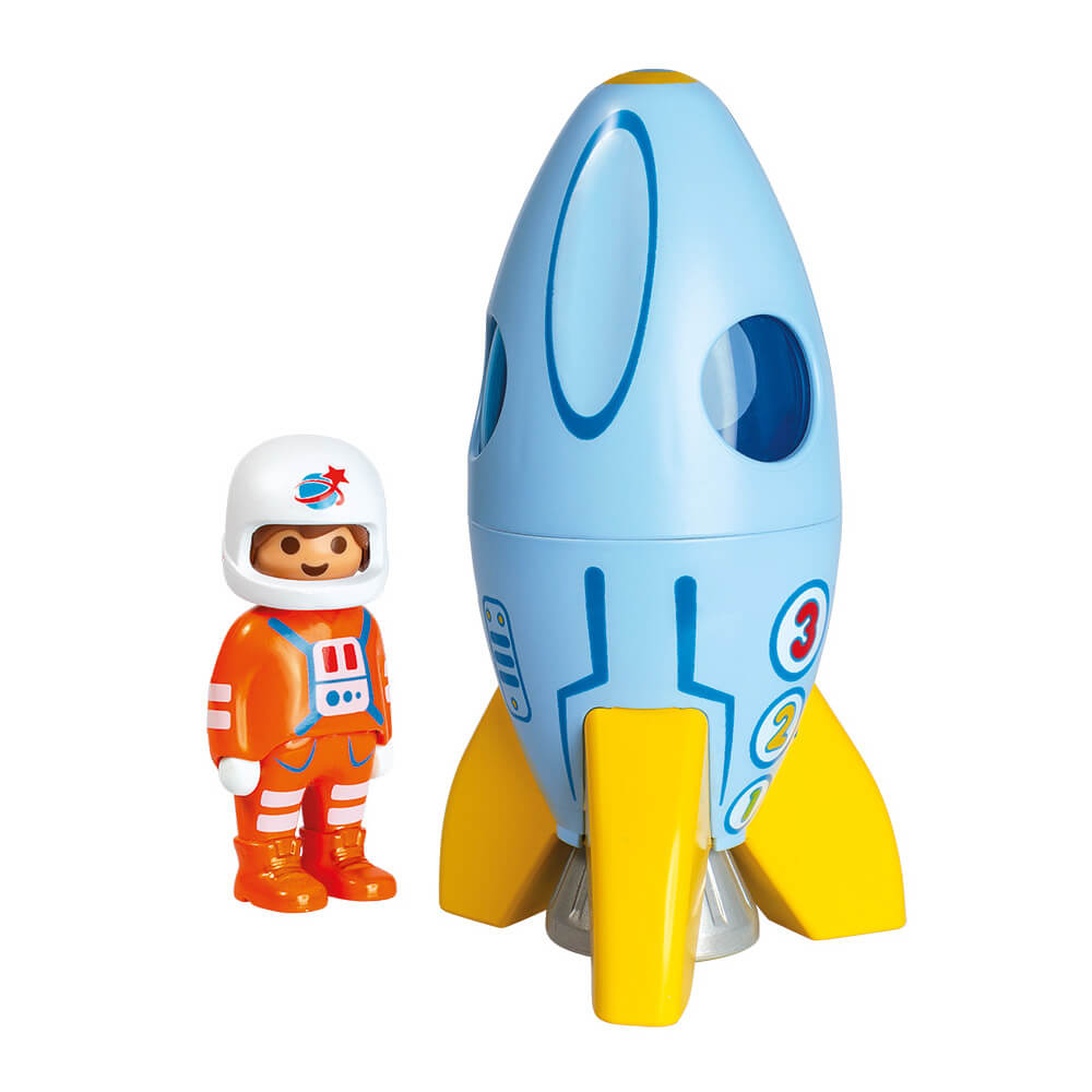PLAYMOBIL 1.2.3 Astronaut with Rocket (70186)