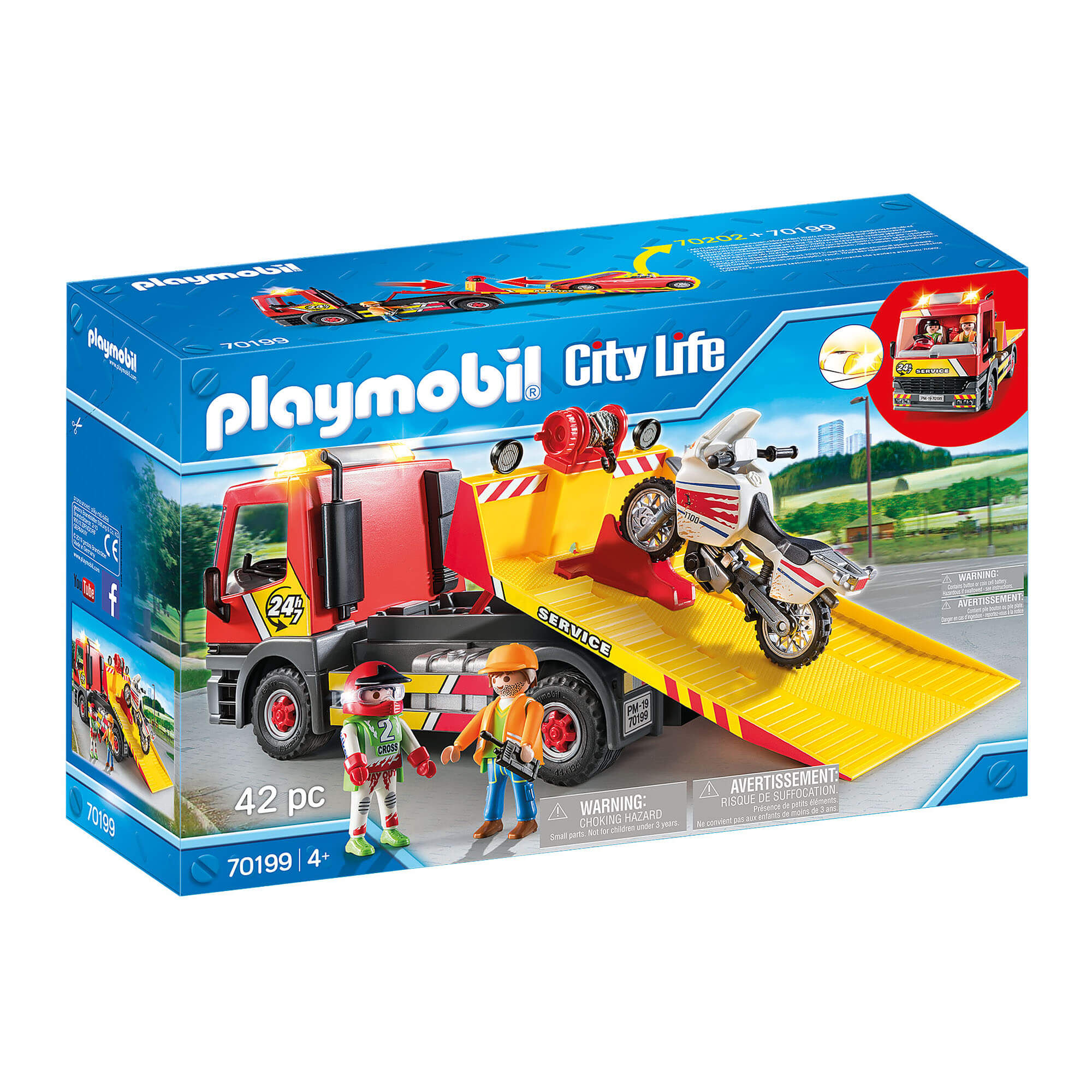 PLAYMOBIL Vehicle World Towing Service (70199)