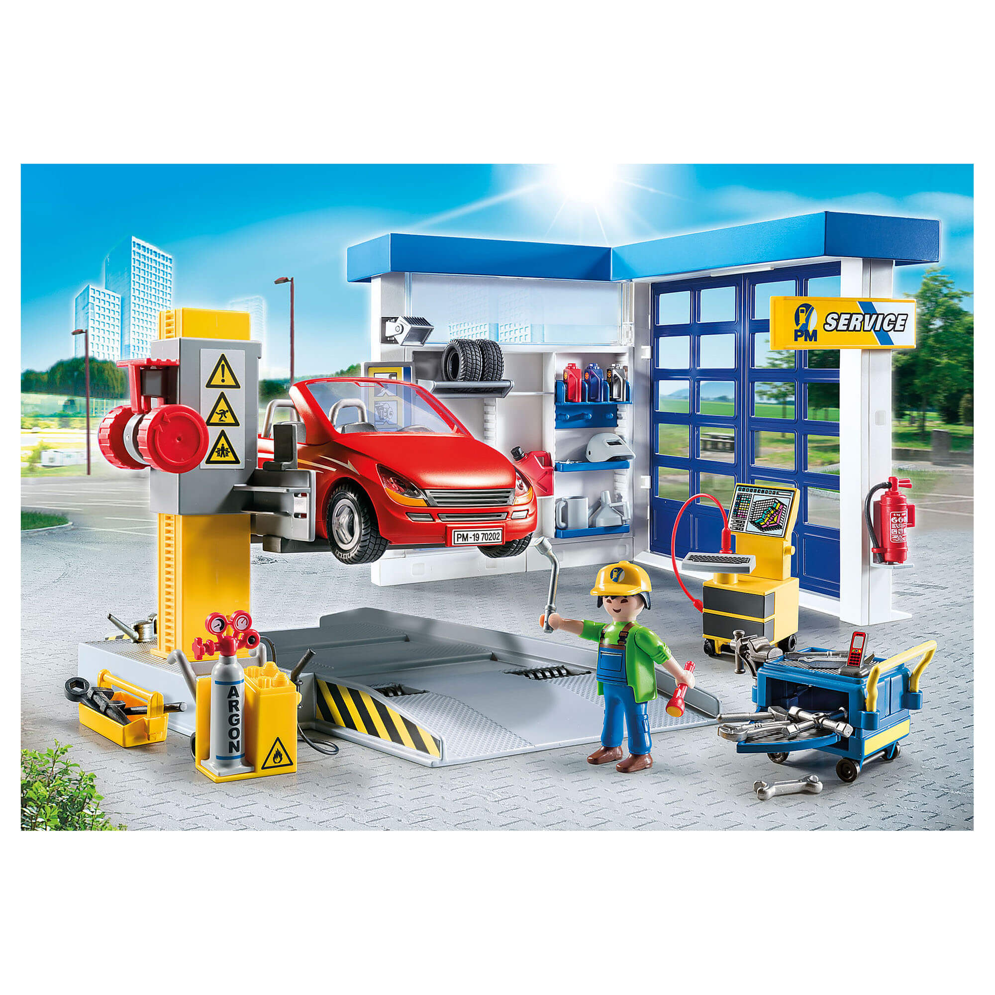 PLAYMOBIL Vehicle World Car Repair Garage (70202)