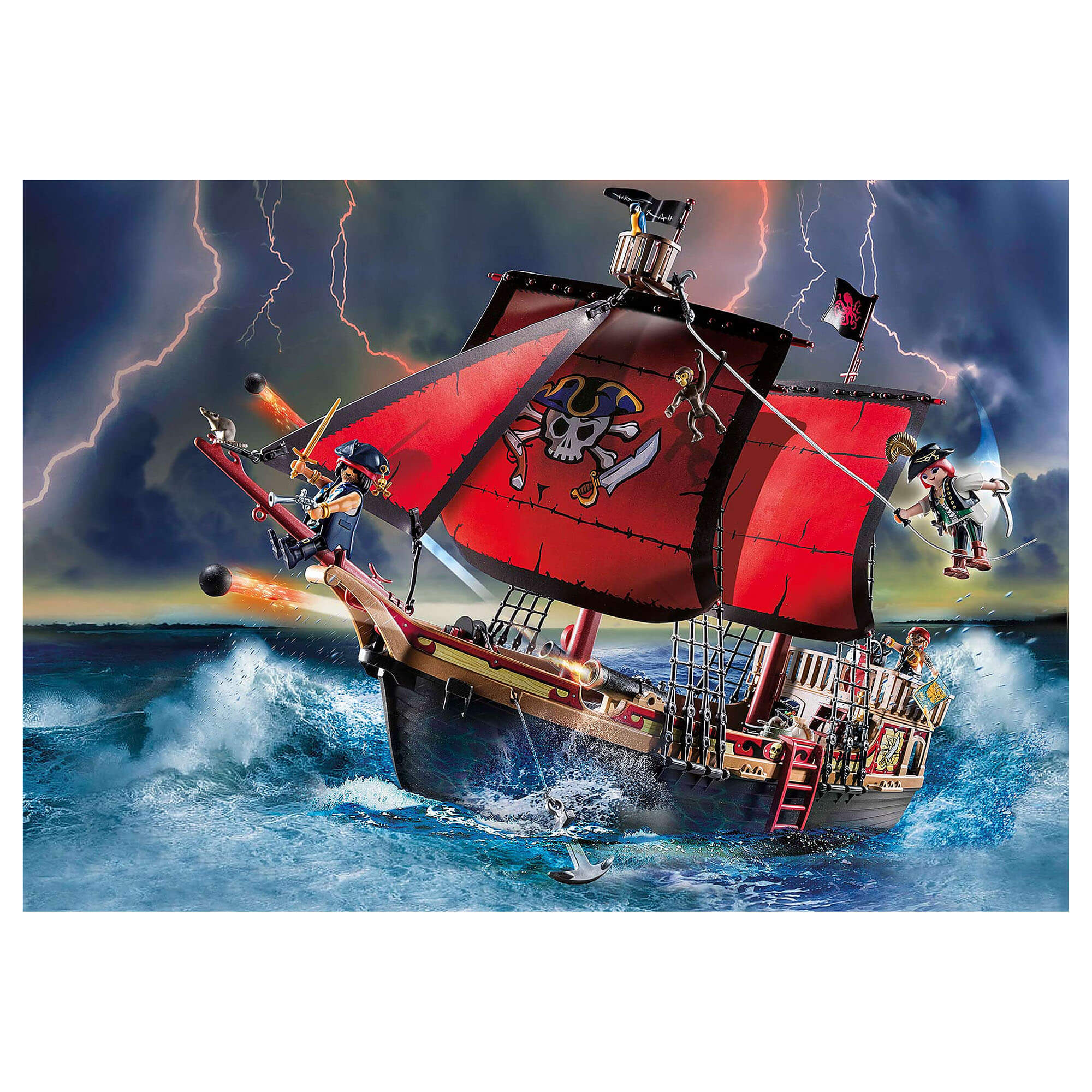 PLAYMOBIL Pirates Skull Pirate Ship (70411)