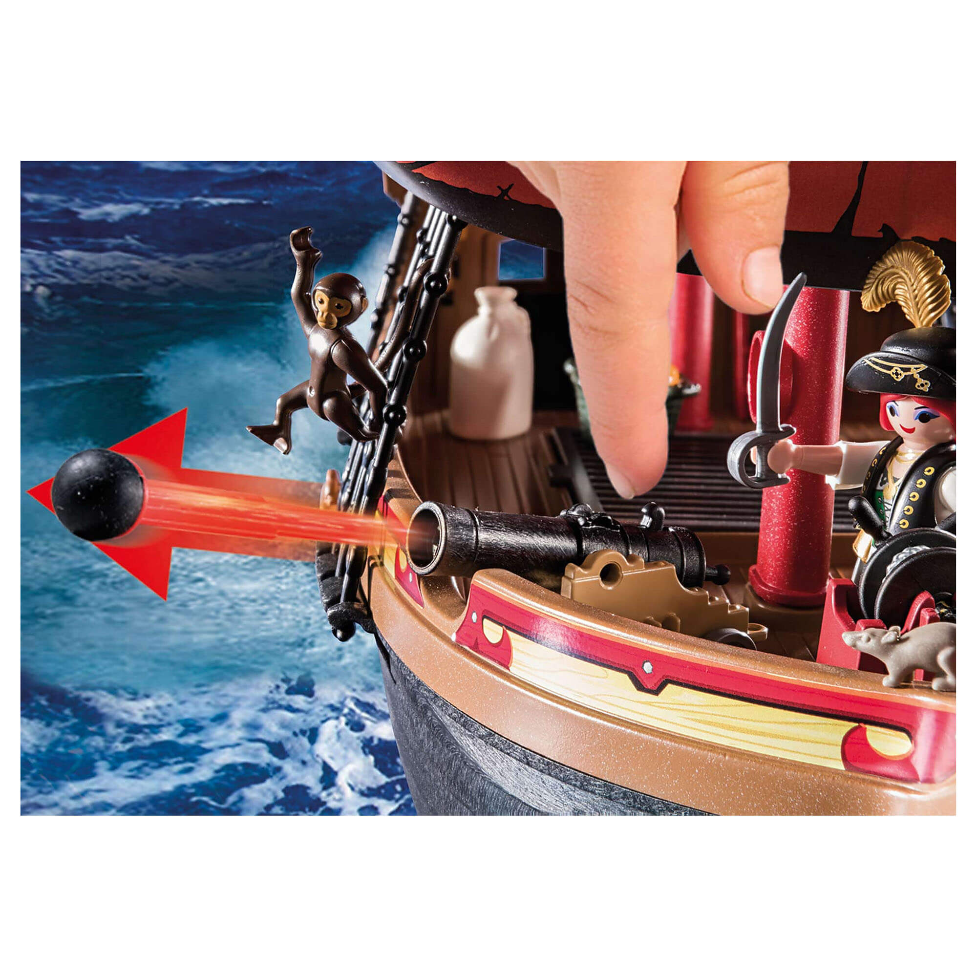 PLAYMOBIL Pirates Skull Pirate Ship (70411)