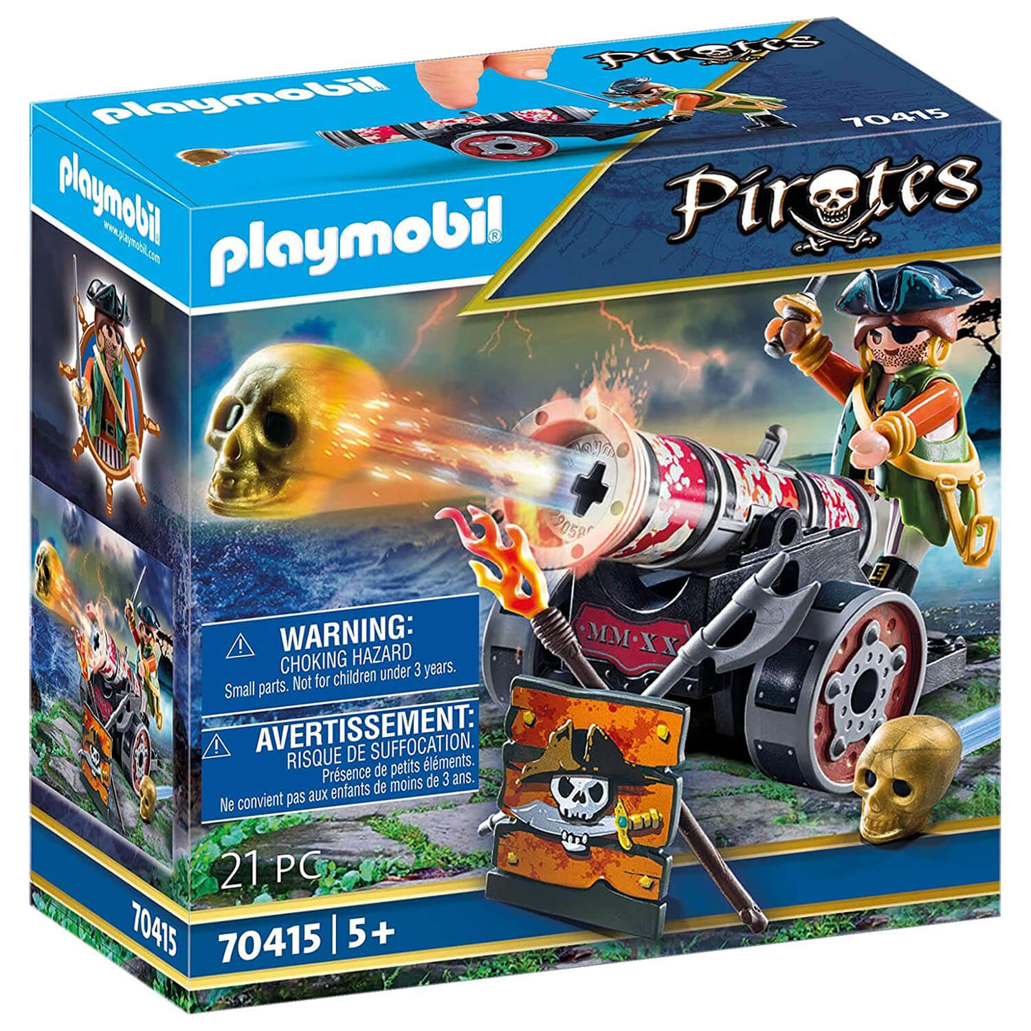 PLAYMOBIL Pirates Pirate with Cannon (70415)