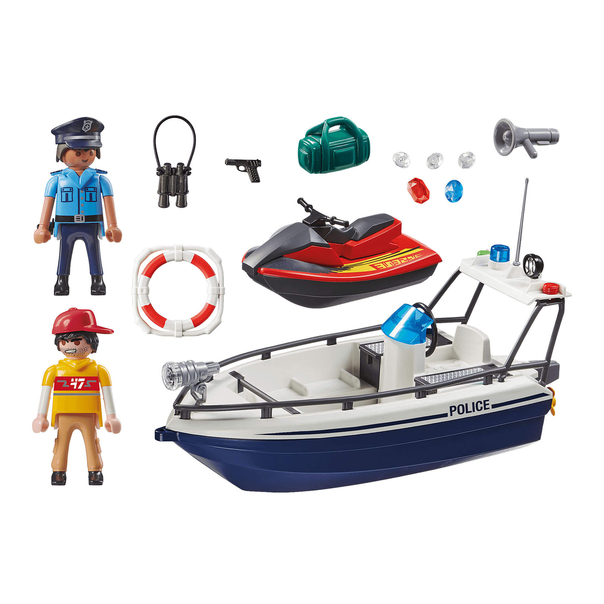 PLAYMOBIL Police Action Jewel Heist Getaway (70463)