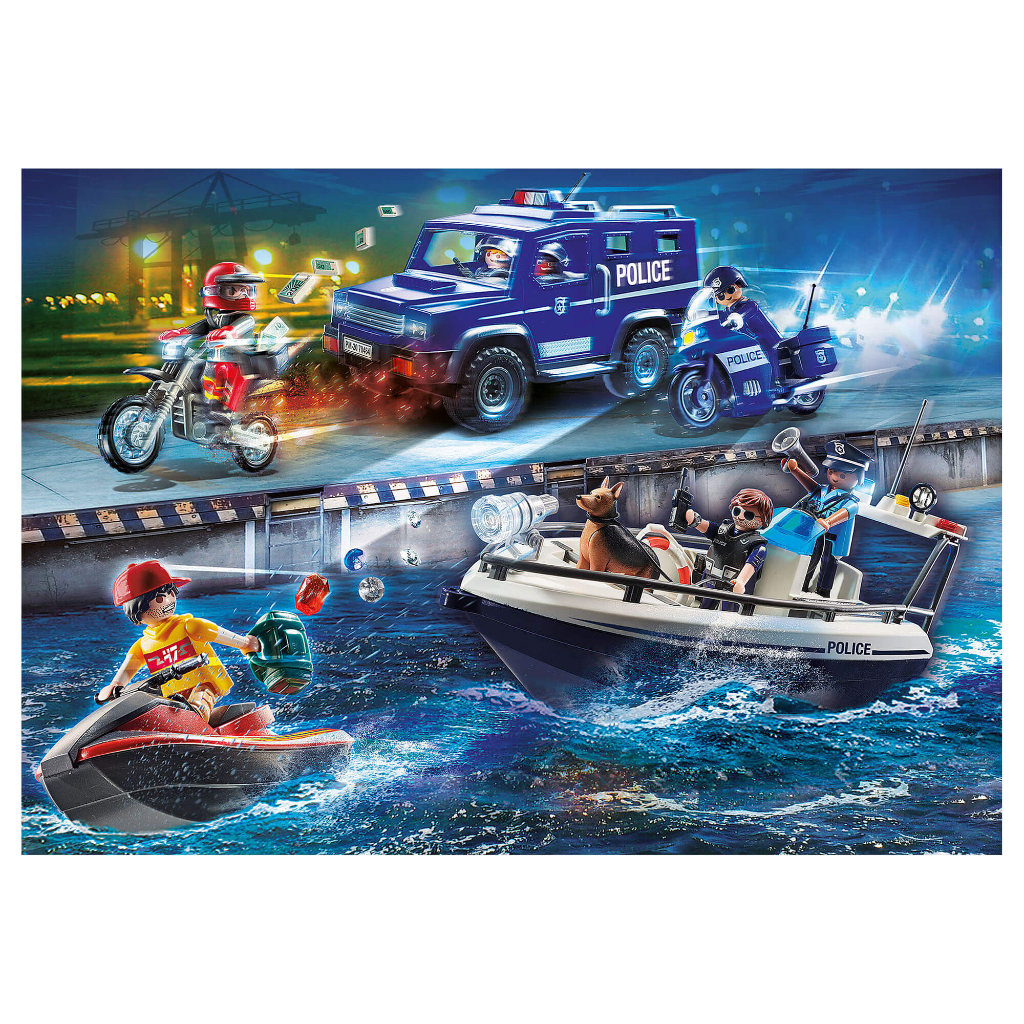 PLAYMOBIL Police Action Jewel Heist Getaway (70463)