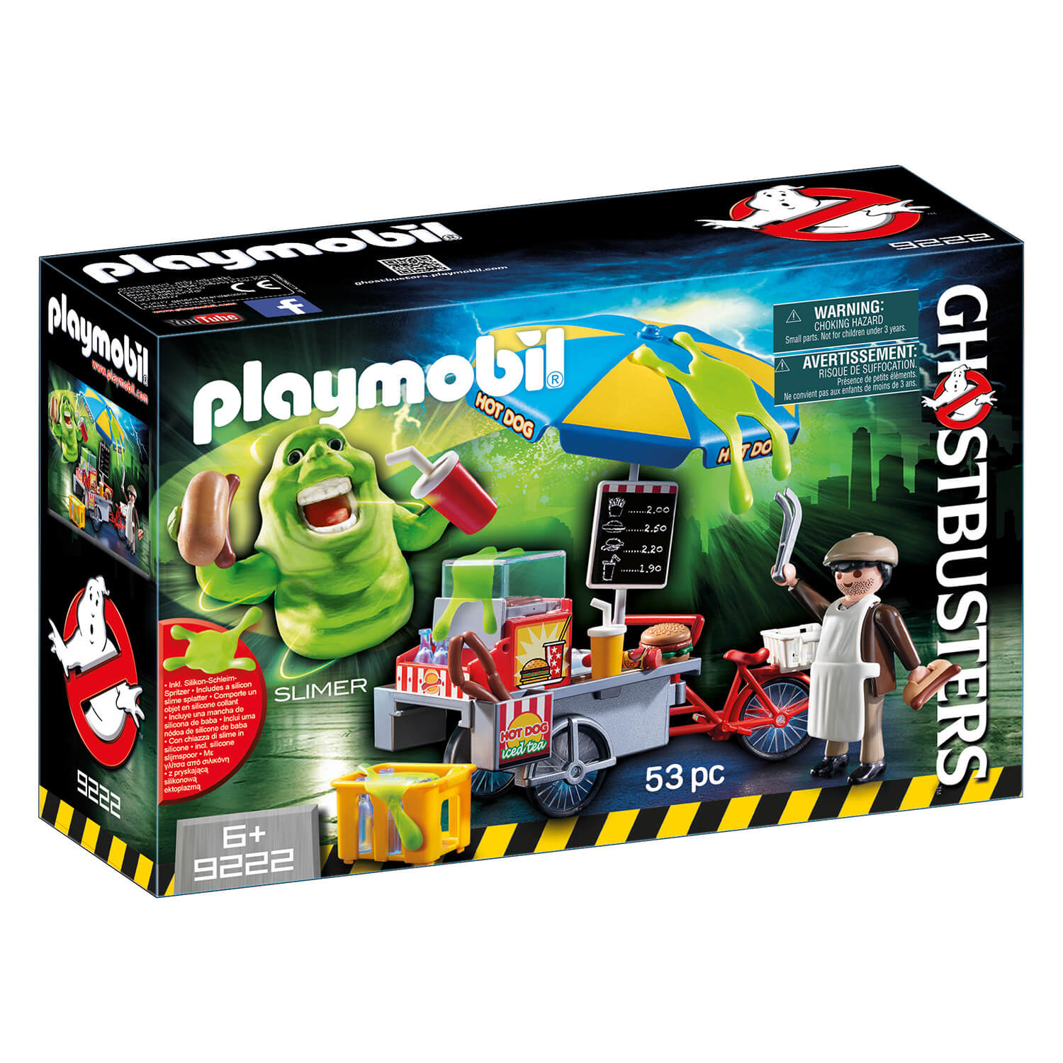 PLAYMOBIL Ghostbusters Slimer with Hot Dog Stand (9222)