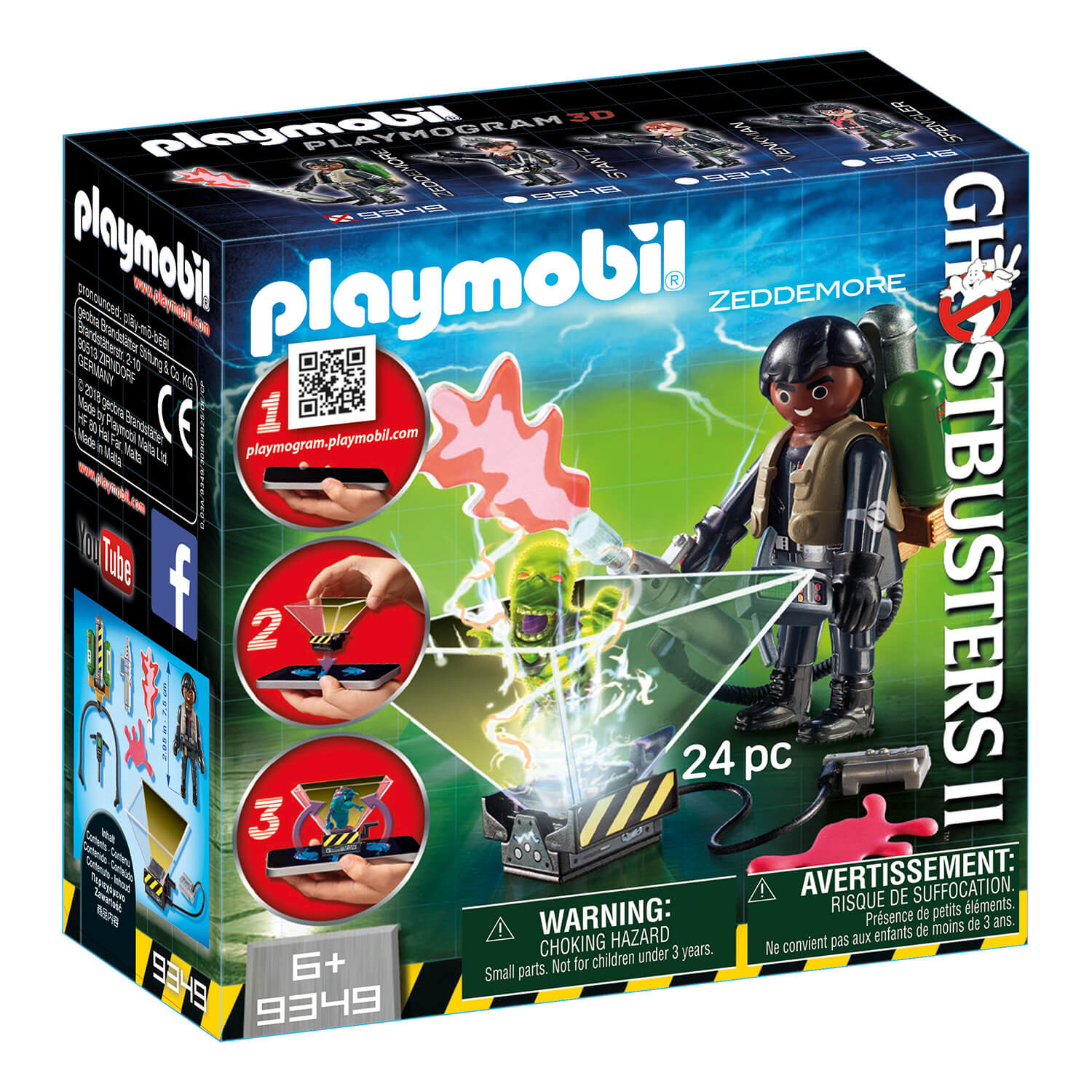 PLAYMOBIL Ghostbusters II PLAYMOGRAM 3D Winston Zeddemore (9349)