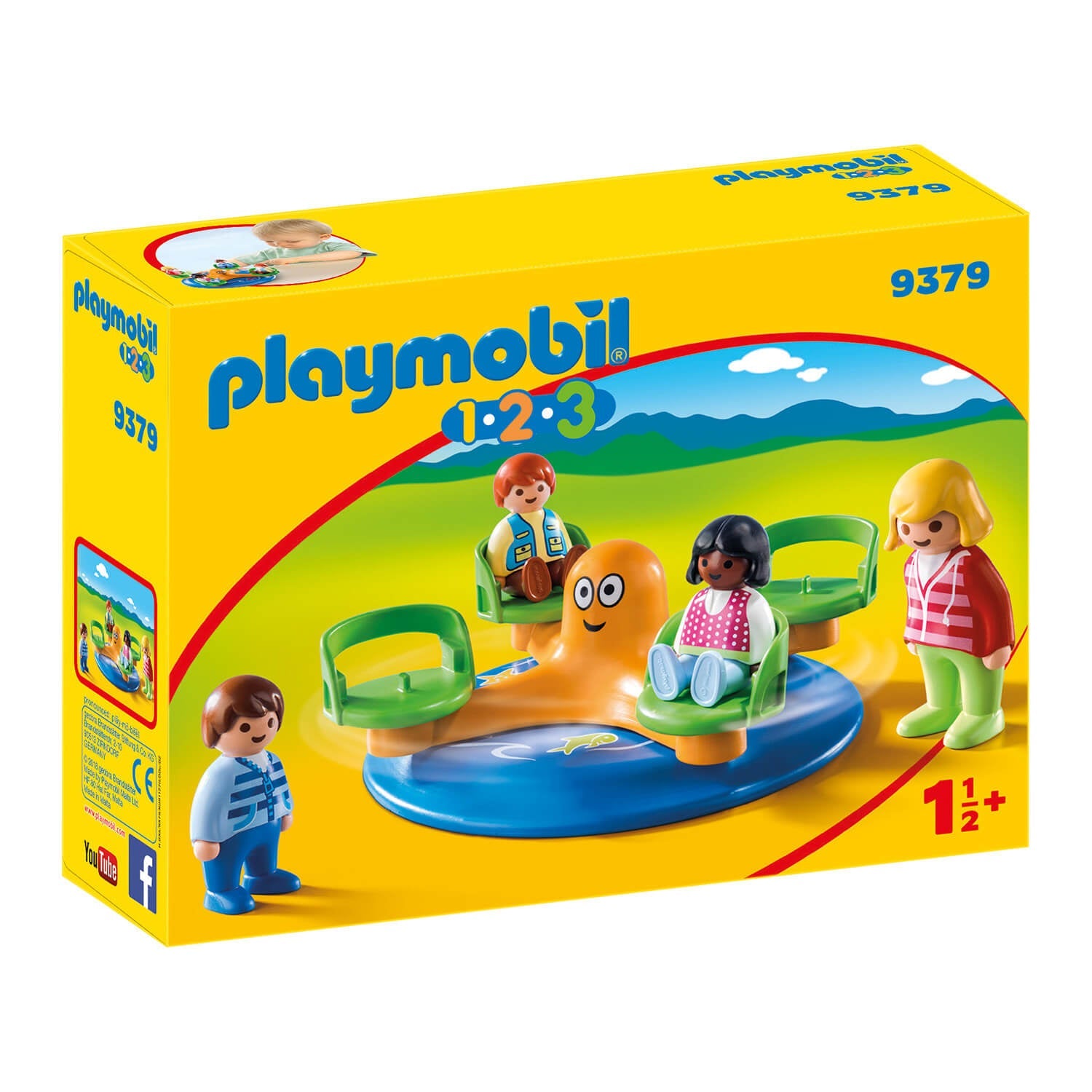 PLAYMOBIL 1.2.3 Children's Carousel (9379)
