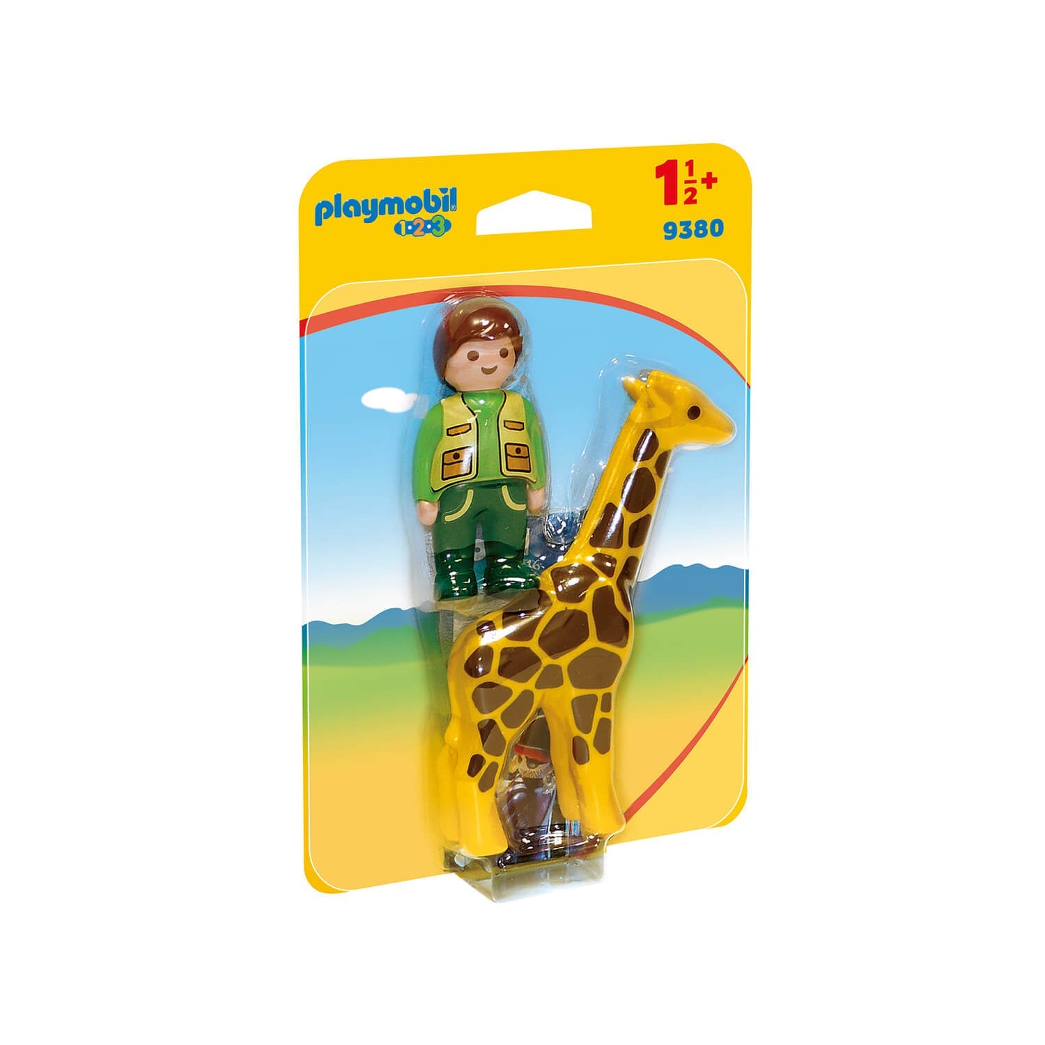 PLAYMOBIL 1.2.3 Zookeeper with Giraffe (9380)