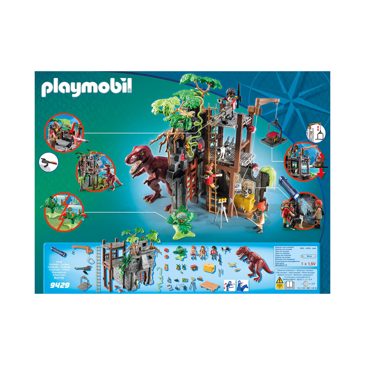 PLAYMOBIL Dinos Hidden Temple with T-Rex (9429)