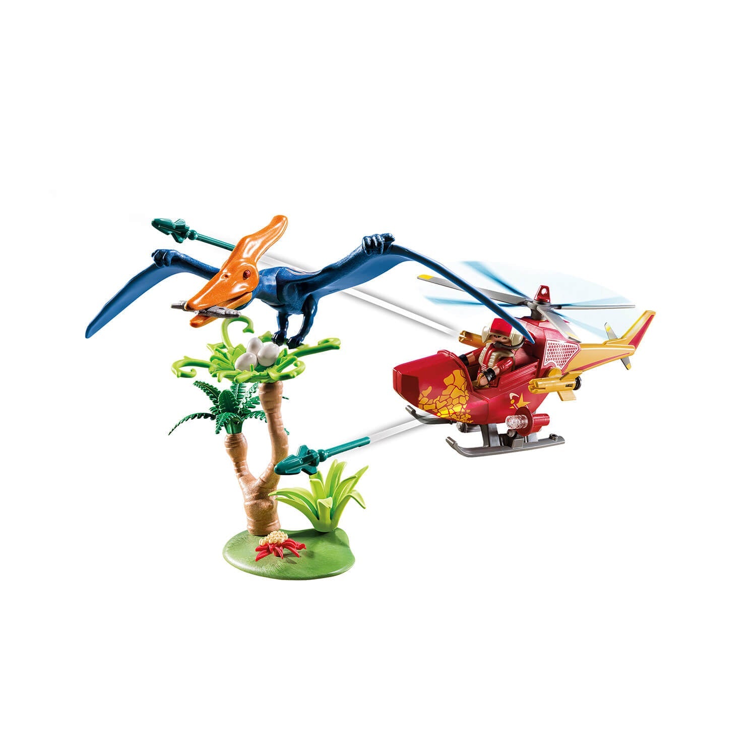 PLAYMOBIL Dinos Adventure Copter with Pterodactyl (9430)