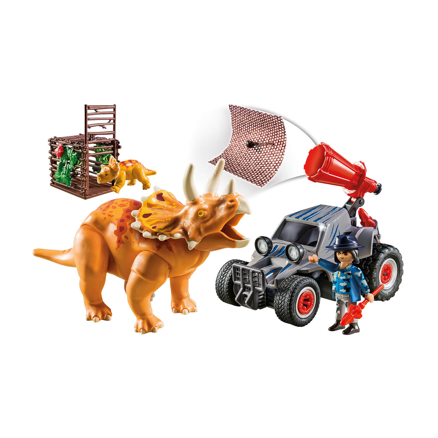 PLAYMOBIL Dinos Enemy Quad with Triceratops (9434)