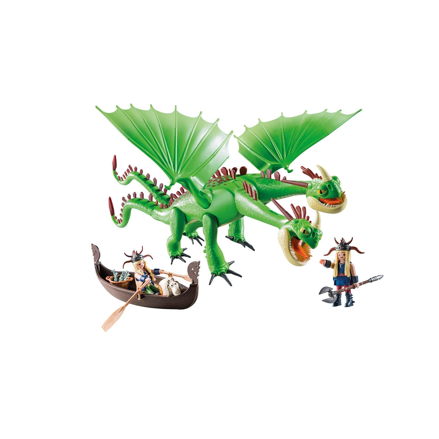 PLAYMOBIL DreamWorks Dragons II Ruffnut & Tuffnut w Barf Belch (9458)