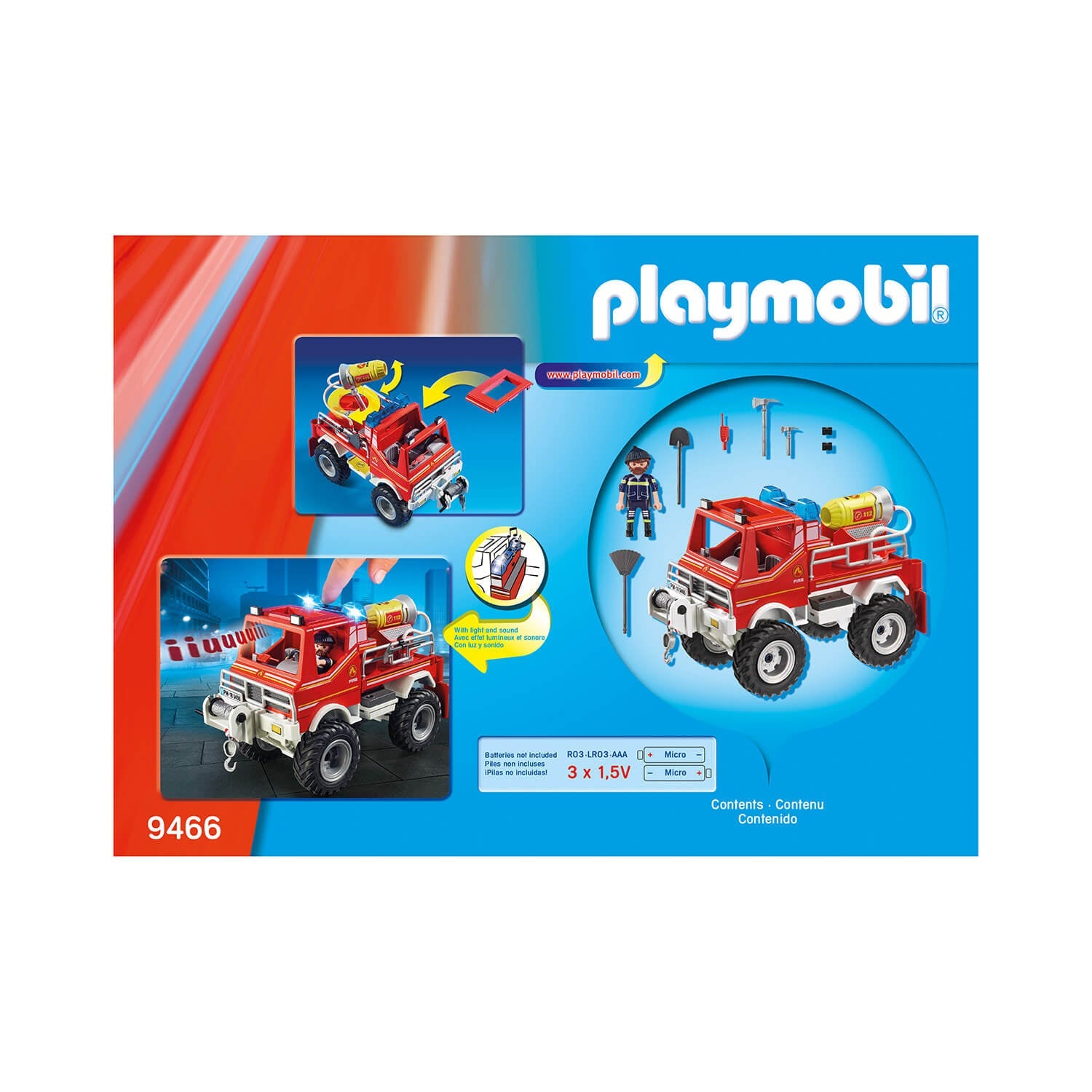 PLAYMOBIL Fire Brigade Fire Truck (9466)