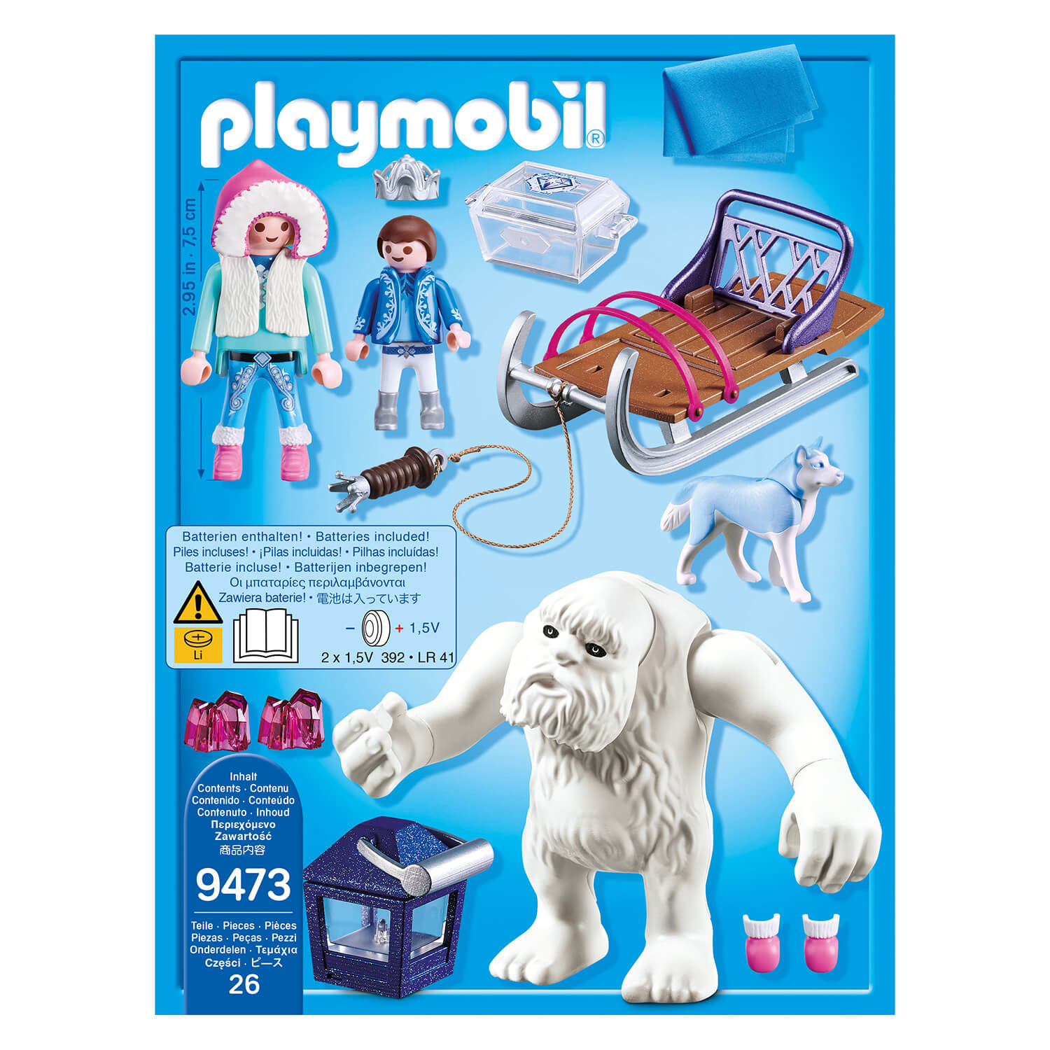 PLAYMOBIL Crystal Palace Yeti with Sleigh (9473)