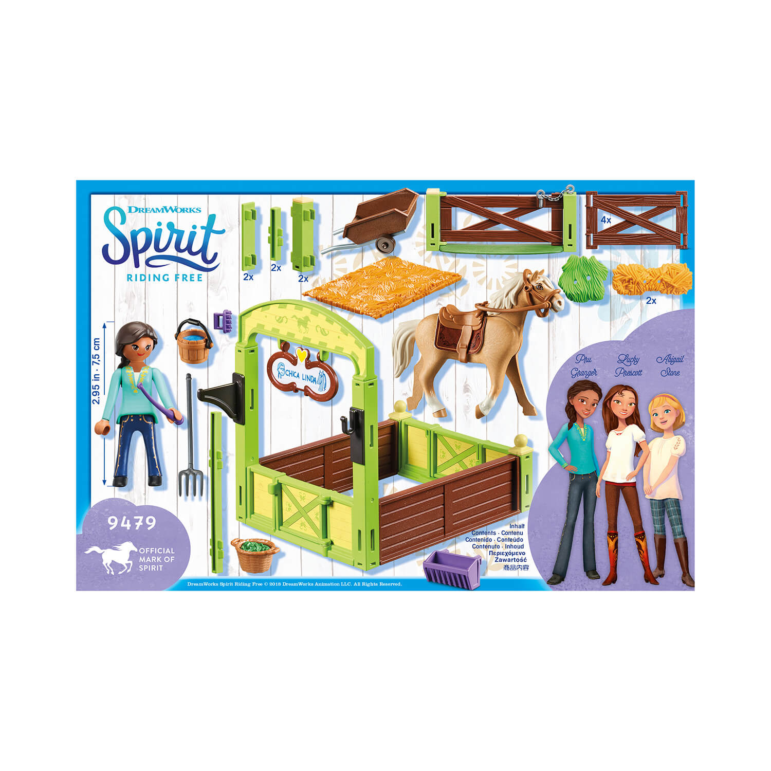 PLAYMOBIL Spirit Pru & Chica Linda with Horse Stall