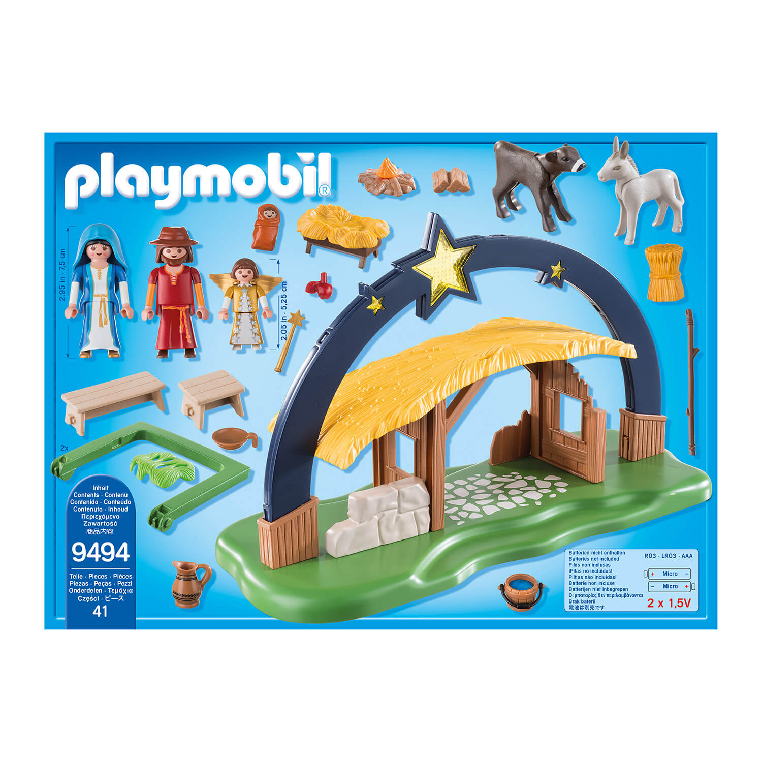 PLAYMOBIL Christmas Illuminating Nativity Manger (9494)