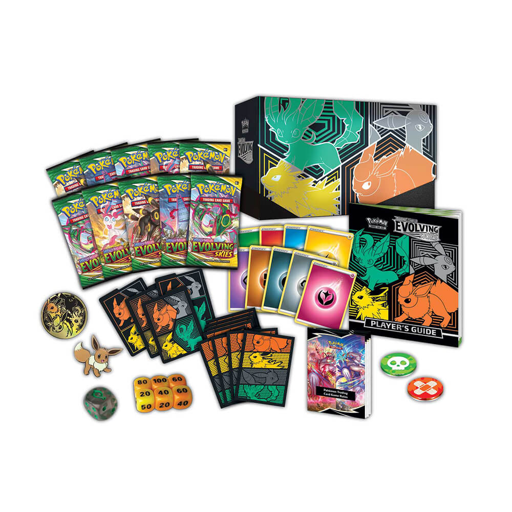 Pokemon Sword and Shield Evolving Skies Elite Trainer Box (Flareon, Jolteon, Umbreon, and Leafeon)