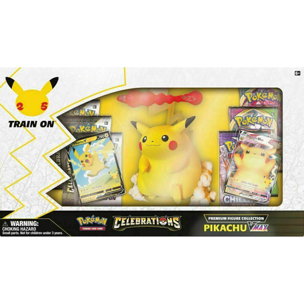 Pokemon TCG Celebrations Premium Figure Collection Pikachu Vmax Box
