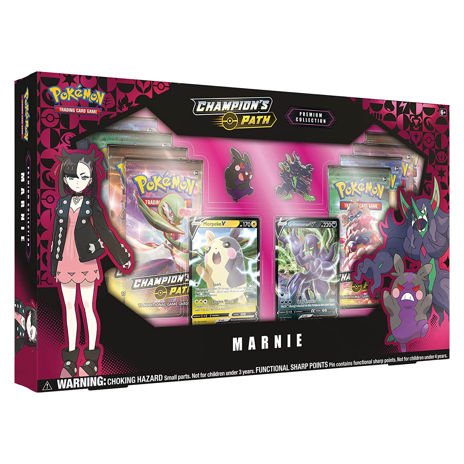 Pokemon TCG Champion's Path Marnie Premium Collection Box