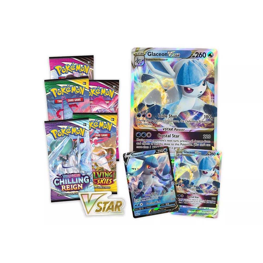 Pokmon TCG: Glaceon VSTAR Special Collections Maziply Toys Pokmon TCG: Glaceon VSTAR Special Collections Maziply Toys