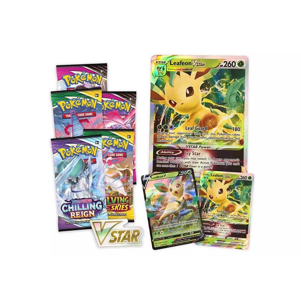 Pokmon TCG: Leafeon VSTAR Special Collections Maziply Toys Pokmon TCG: Leafeon VSTAR Special Collections Maziply Toys