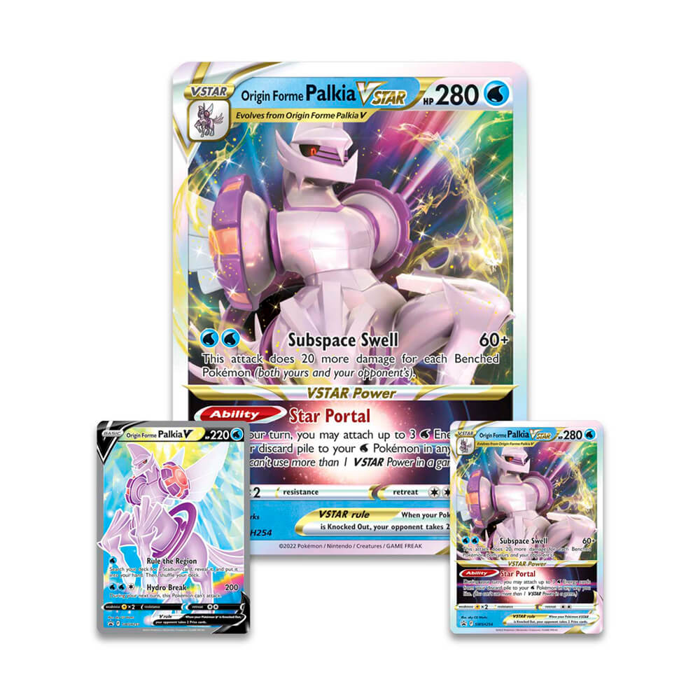 Pokemon TCG Origin Forme Palkia VSTAR Premium Collection Maziply Toys Pokemon TCG Origin Forme Palkia VSTAR Premium Collection Maziply Toys