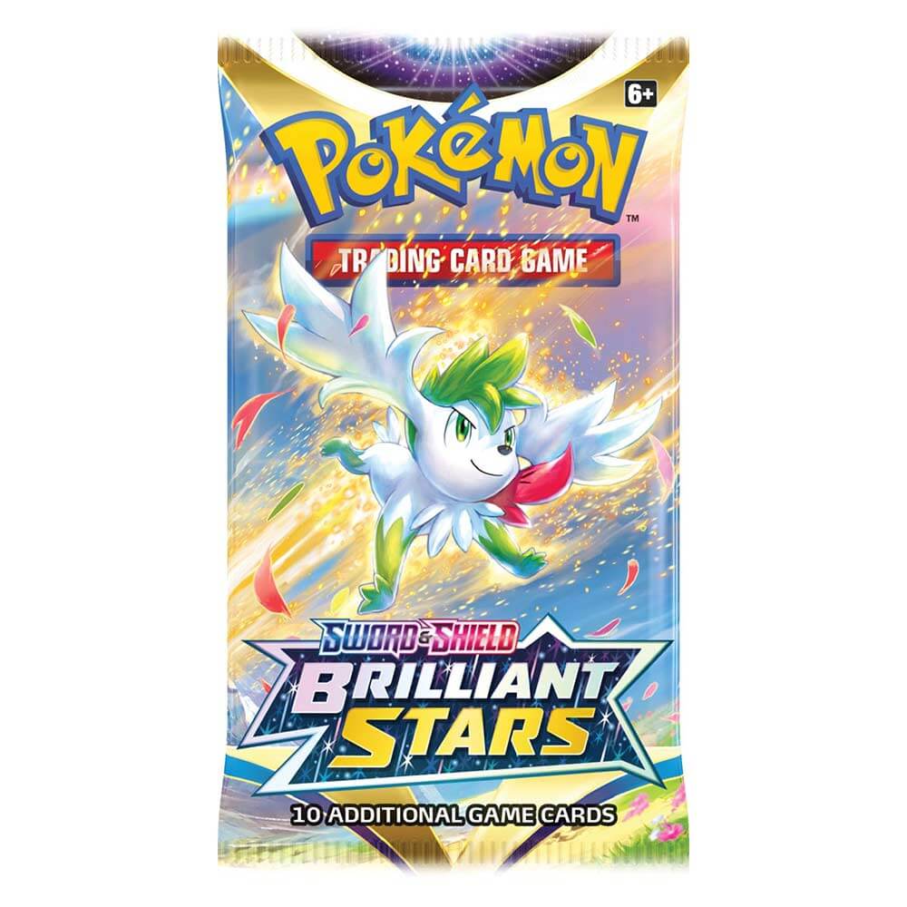Pokemon TCG Sword & Shield Brilliant Stars Booster Pack Maziply Toys Pokemon TCG Sword & Shield Brilliant Stars Booster Pack Maziply Toys