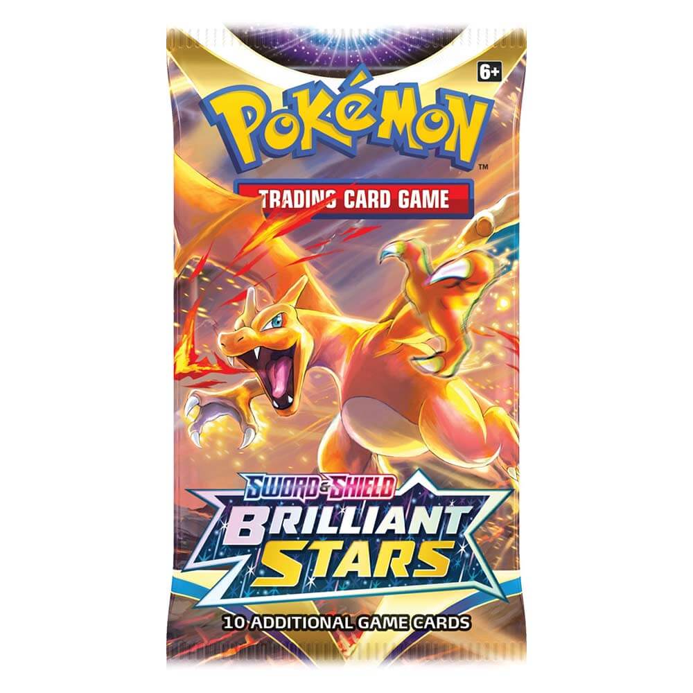 brilliant stars pokemon cards Pokemon TCG Sword & Shield Brilliant Stars Booster Pack – Maziply Toys
