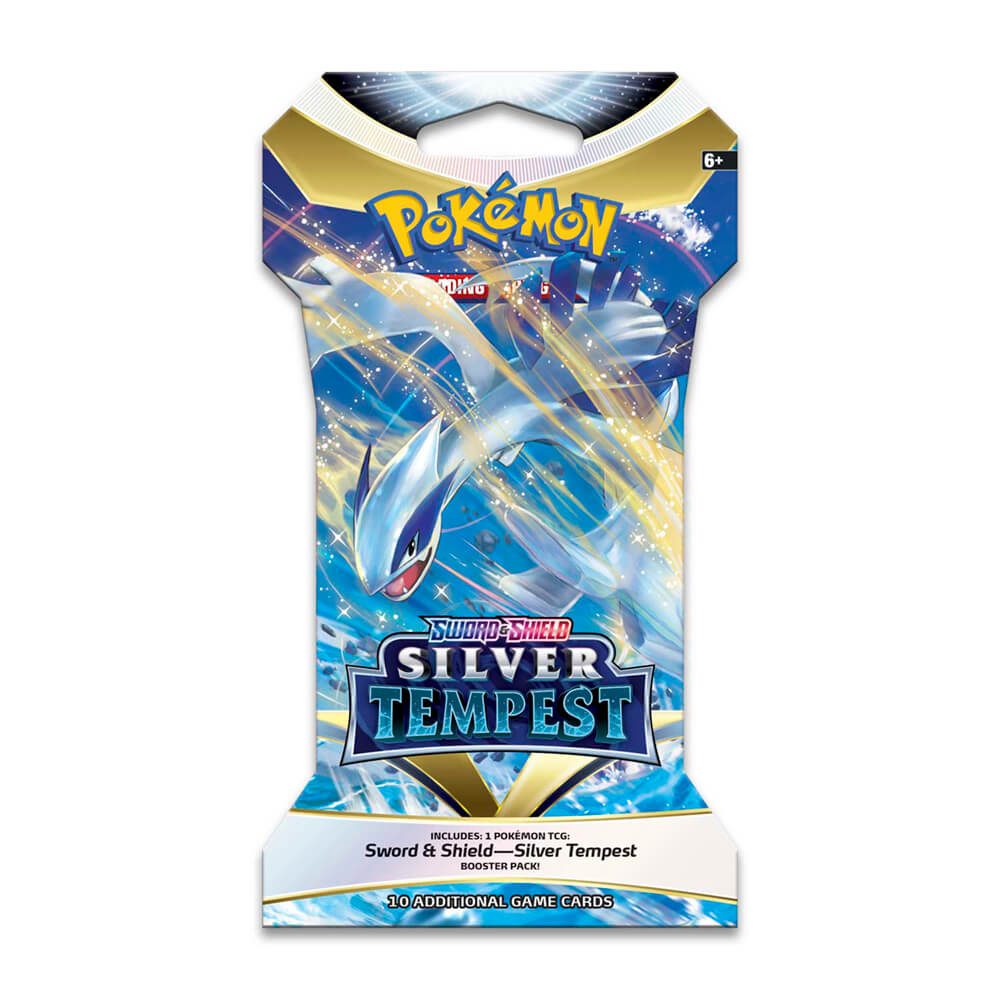 Pokemon TCG Sword & Shield Silver Tempest Sleeved Booster Pack (10 Cards)