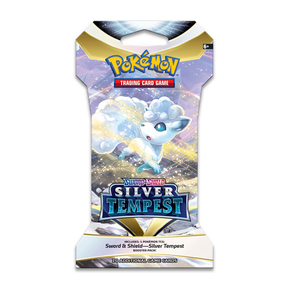 Pokemon TCG Sword & Shield Silver Tempest Sleeved Booster Pack (10 Cards)