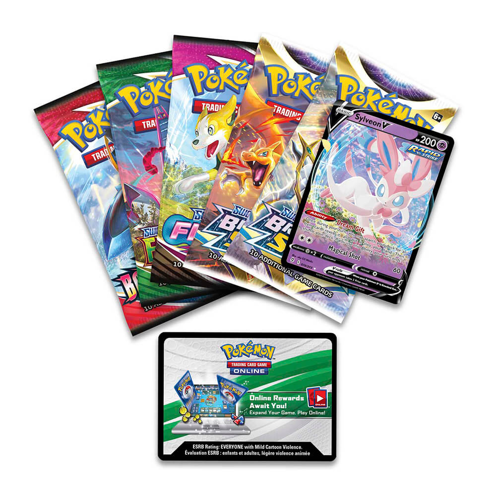 sylveon booster box Pokemon TCG V Heroes Tin (Sylveon V) – Maziply Toys